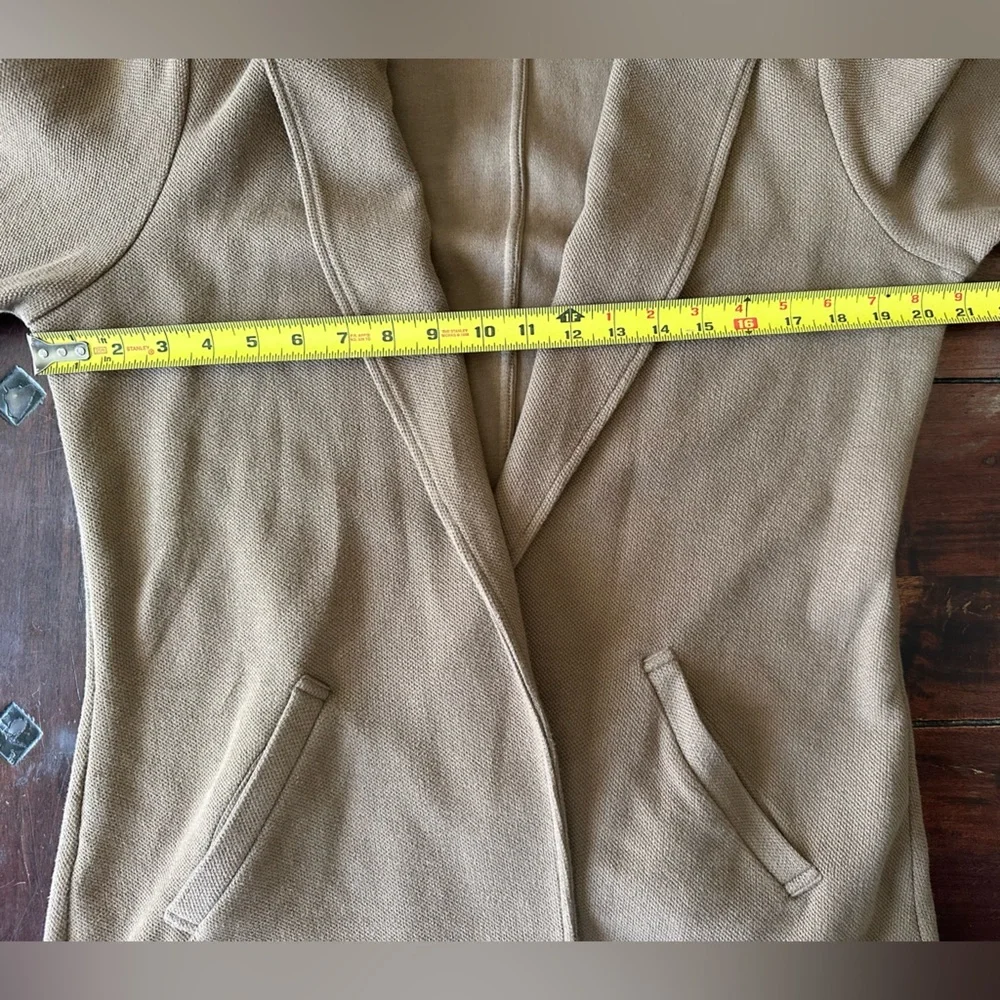 Matty M Camel Brown Knit Blazer Jacket – Size XL - Picture 7 of 7